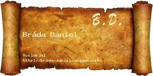 Bráda Dániel névjegykártya
